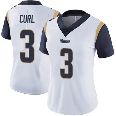 Women's Limited Kamren Curl Los Angeles Rams White Vapor Untouchable Jersey