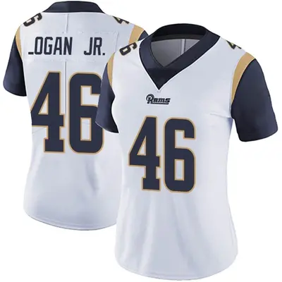 Women's Limited Kenny Logan Jr. Los Angeles Rams White Vapor Untouchable Jersey