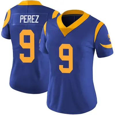 Women's Limited Luis Perez Los Angeles Rams Royal Alternate Vapor Untouchable Jersey