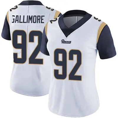 Women's Limited Neville Gallimore Los Angeles Rams White Vapor Untouchable Jersey