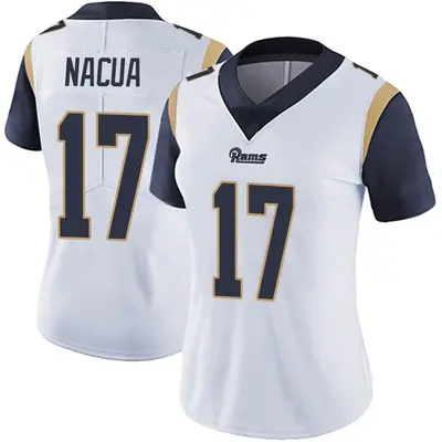 Women's Limited Puka Nacua Los Angeles Rams White Vapor Untouchable Jersey