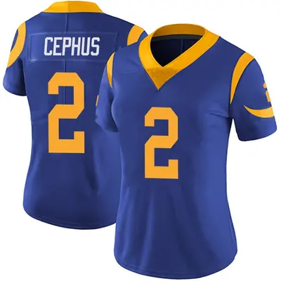 Women's Limited Quintez Cephus Los Angeles Rams Royal Alternate Vapor Untouchable Jersey