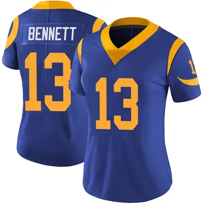 Women's Limited Stetson Bennett Los Angeles Rams Royal Alternate Vapor Untouchable Jersey