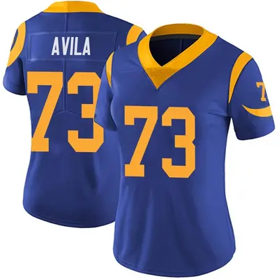 Women's Limited Steve Avila Los Angeles Rams Royal Alternate Vapor Untouchable Jersey