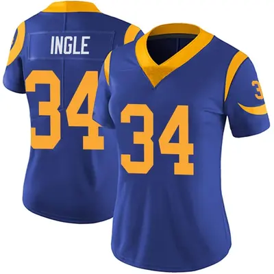 Women's Limited Tanner Ingle Los Angeles Rams Royal Alternate Vapor Untouchable Jersey