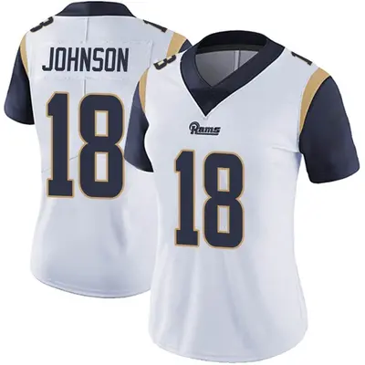 Women's Limited Tyler Johnson Los Angeles Rams White Vapor Untouchable Jersey