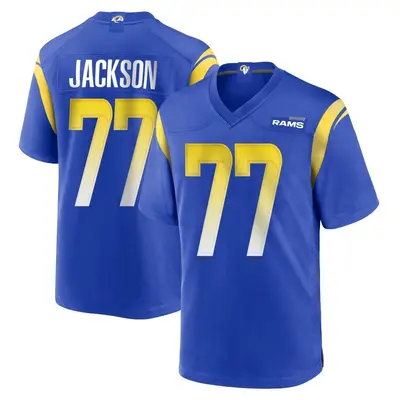 Youth Game Alaric Jackson Los Angeles Rams Royal Alternate Jersey