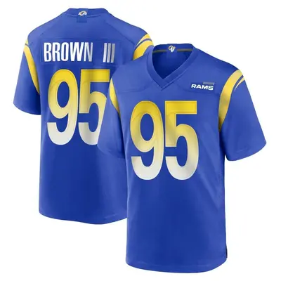 Youth Game Bobby Brown III Los Angeles Rams Royal Alternate Jersey