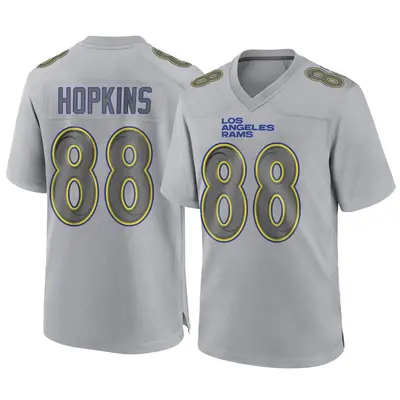 Youth Game Brycen Hopkins Los Angeles Rams Gray Atmosphere Fashion Jersey