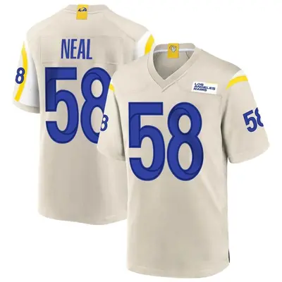 Youth Game Elias Neal Los Angeles Rams Bone Jersey