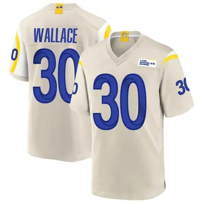 Youth Game Josh Wallace Los Angeles Rams Bone Jersey