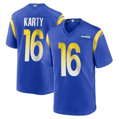 Youth Game Joshua Karty Los Angeles Rams Royal Alternate Jersey