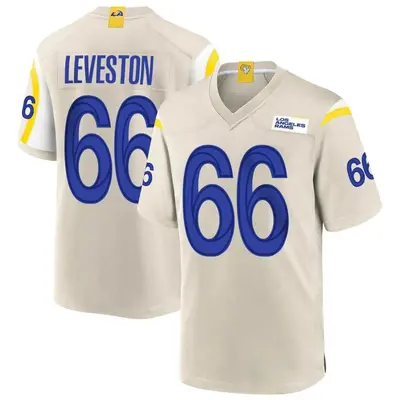 Youth Game KT Leveston Los Angeles Rams Bone Jersey