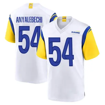 Youth Game Kelechi Anyalebechi Los Angeles Rams White Jersey