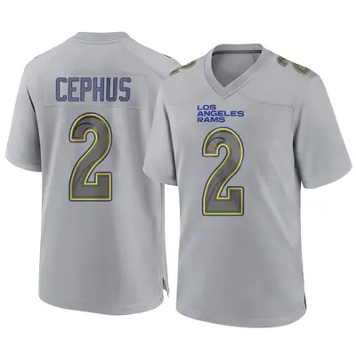 Youth Game Quintez Cephus Los Angeles Rams Gray Atmosphere Fashion Jersey