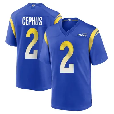 Youth Game Quintez Cephus Los Angeles Rams Royal Alternate Jersey