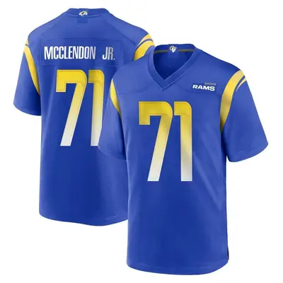 Youth Game Warren McClendon Jr. Los Angeles Rams Royal Alternate Jersey