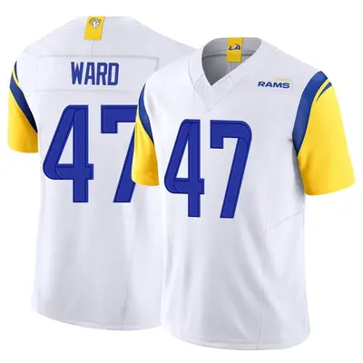 Youth Limited Alex Ward Los Angeles Rams White Vapor F.U.S.E. Jersey