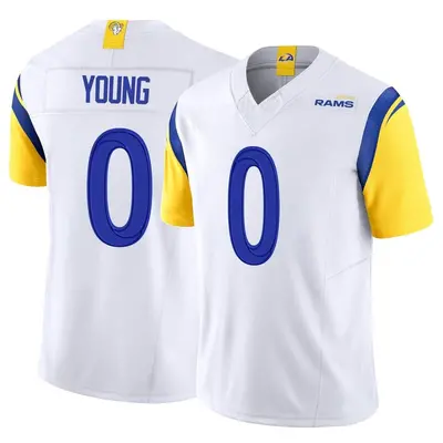 Youth Limited Byron Young Los Angeles Rams White Vapor F.U.S.E. Jersey