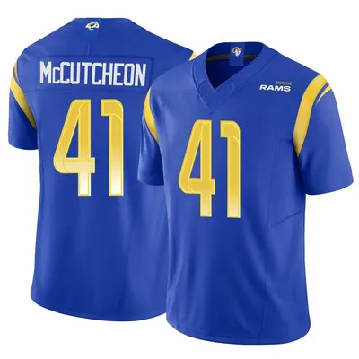 Youth Limited Cameron McCutcheon Los Angeles Rams Royal Vapor F.U.S.E. Jersey