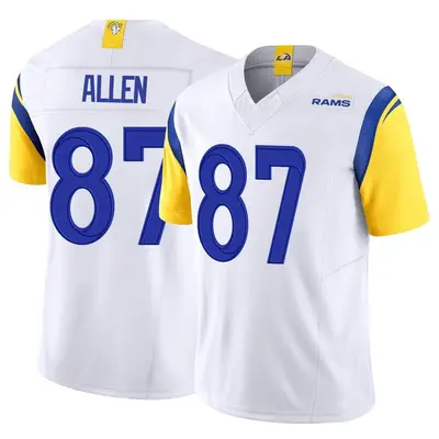 Youth Limited Davis Allen Los Angeles Rams White Vapor F.U.S.E. Jersey