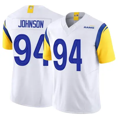 Youth Limited Desjuan Johnson Los Angeles Rams White Vapor F.U.S.E. Jersey