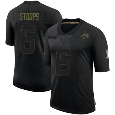 Youth Limited Drake Stoops Los Angeles Rams Black 2020 Salute To Service Jersey