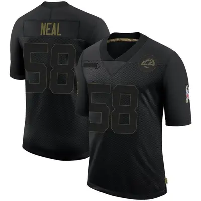 Youth Limited Elias Neal Los Angeles Rams Black 2020 Salute To Service Jersey