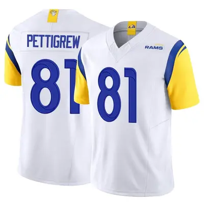 Youth Limited Jamal Pettigrew Los Angeles Rams White Vapor F.U.S.E. Jersey