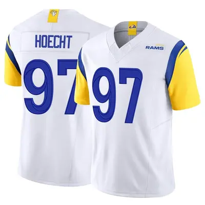 Youth Limited Michael Hoecht Los Angeles Rams White Vapor F.U.S.E. Jersey