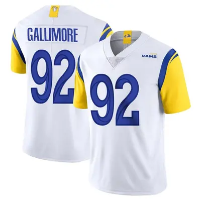 Youth Limited Neville Gallimore Los Angeles Rams White Vapor Untouchable Jersey