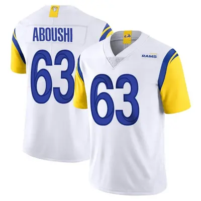 Youth Limited Oday Aboushi Los Angeles Rams White Vapor Untouchable Jersey