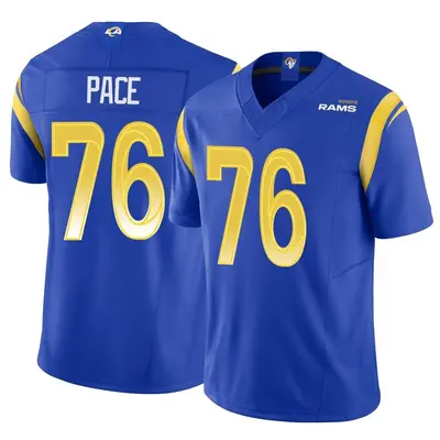 Youth Limited Orlando Pace Los Angeles Rams Royal Vapor F.U.S.E. Jersey