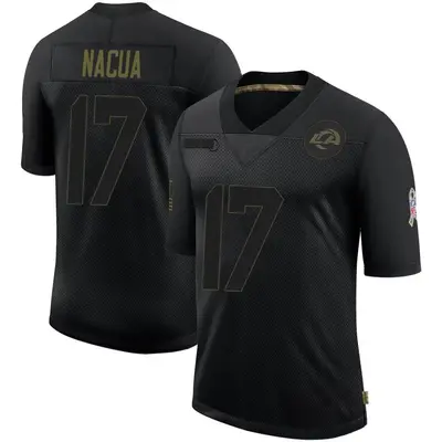 Youth Limited Puka Nacua Los Angeles Rams Black 2020 Salute To Service Jersey