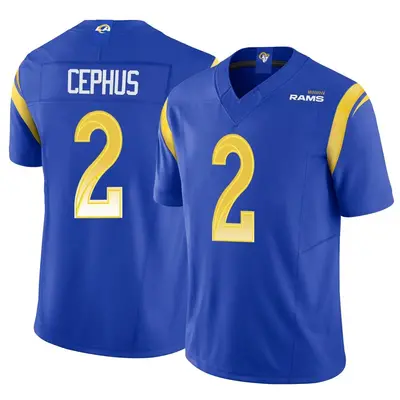 Youth Limited Quintez Cephus Los Angeles Rams Royal Vapor F.U.S.E. Jersey