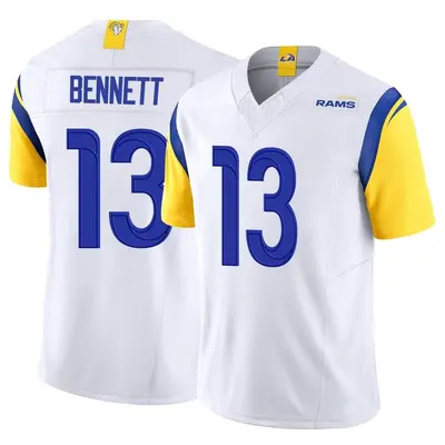 Youth Limited Stetson Bennett Los Angeles Rams White Vapor F.U.S.E. Jersey