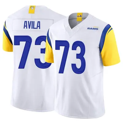 Youth Limited Steve Avila Los Angeles Rams White Vapor F.U.S.E. Jersey